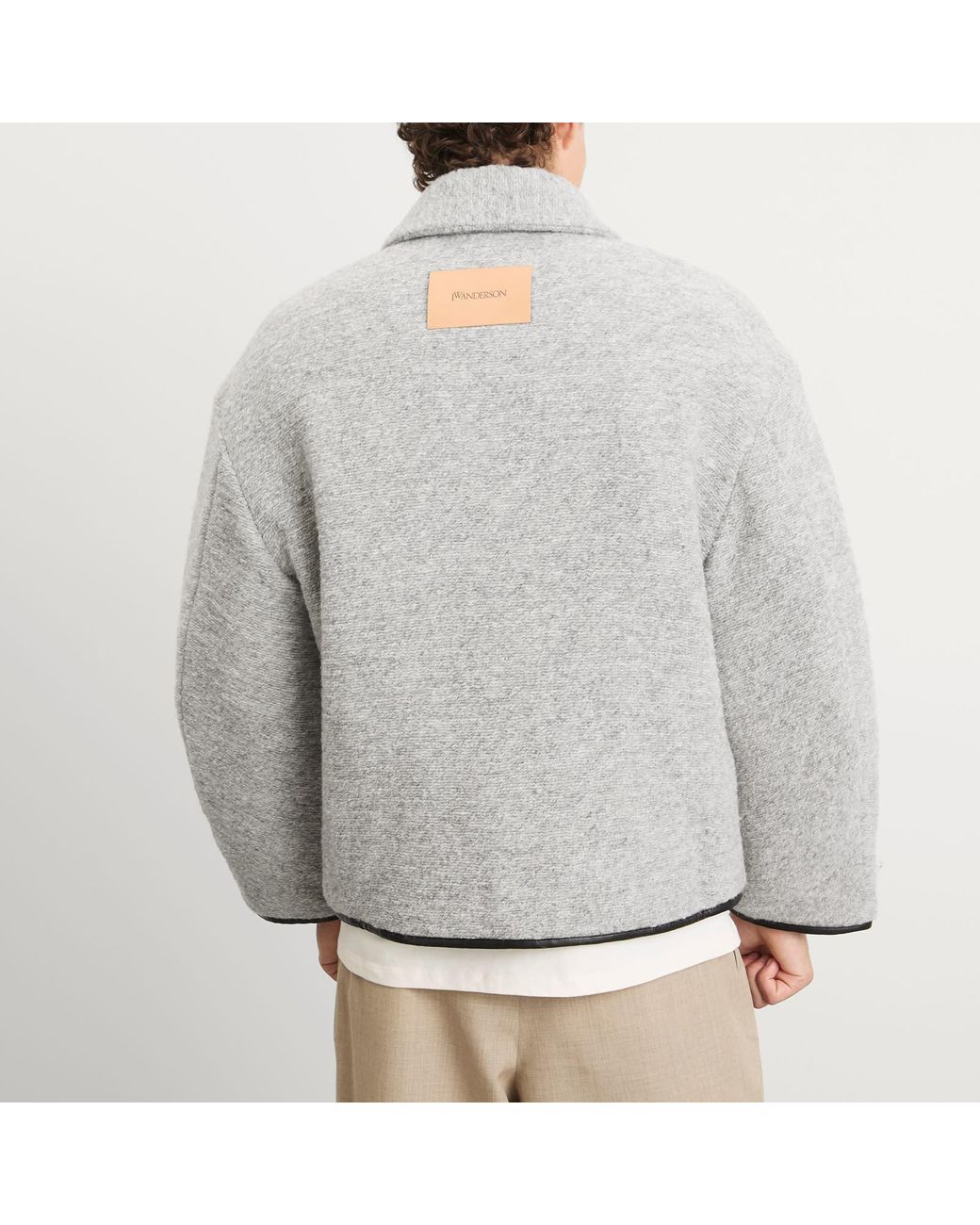 JW Anderson Contrast Trim Casual Jacket in Grey for Men | Lyst UK