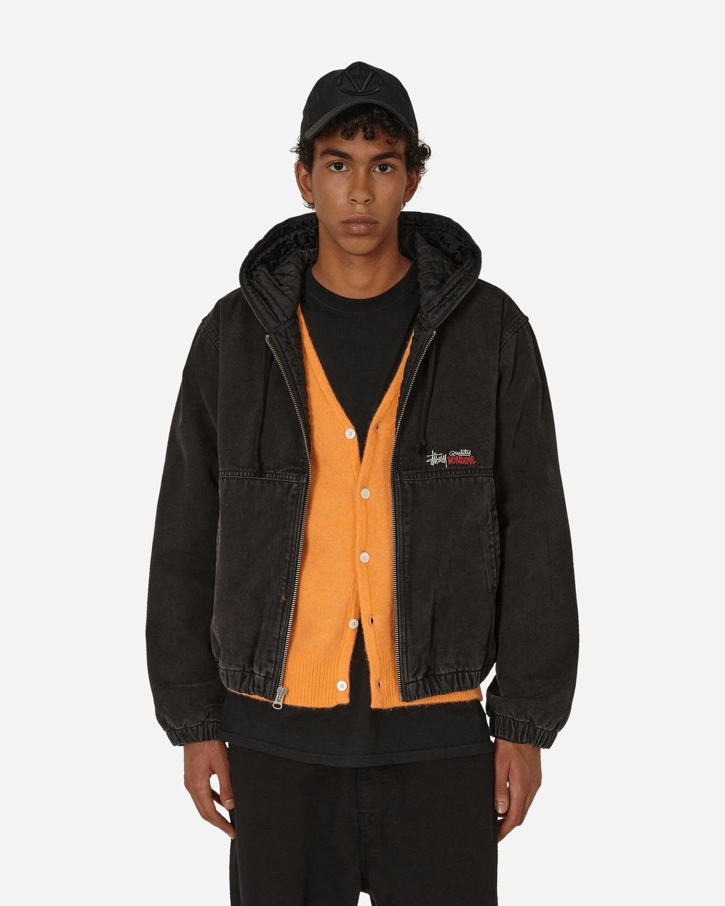 Stussy Canvas Insulated Work Jacket in Black for Men | Lyst