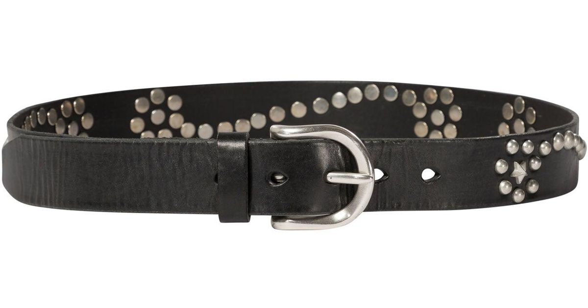 Our Legacy Studded Leather Star Fall Belt in Black for Men | Lyst