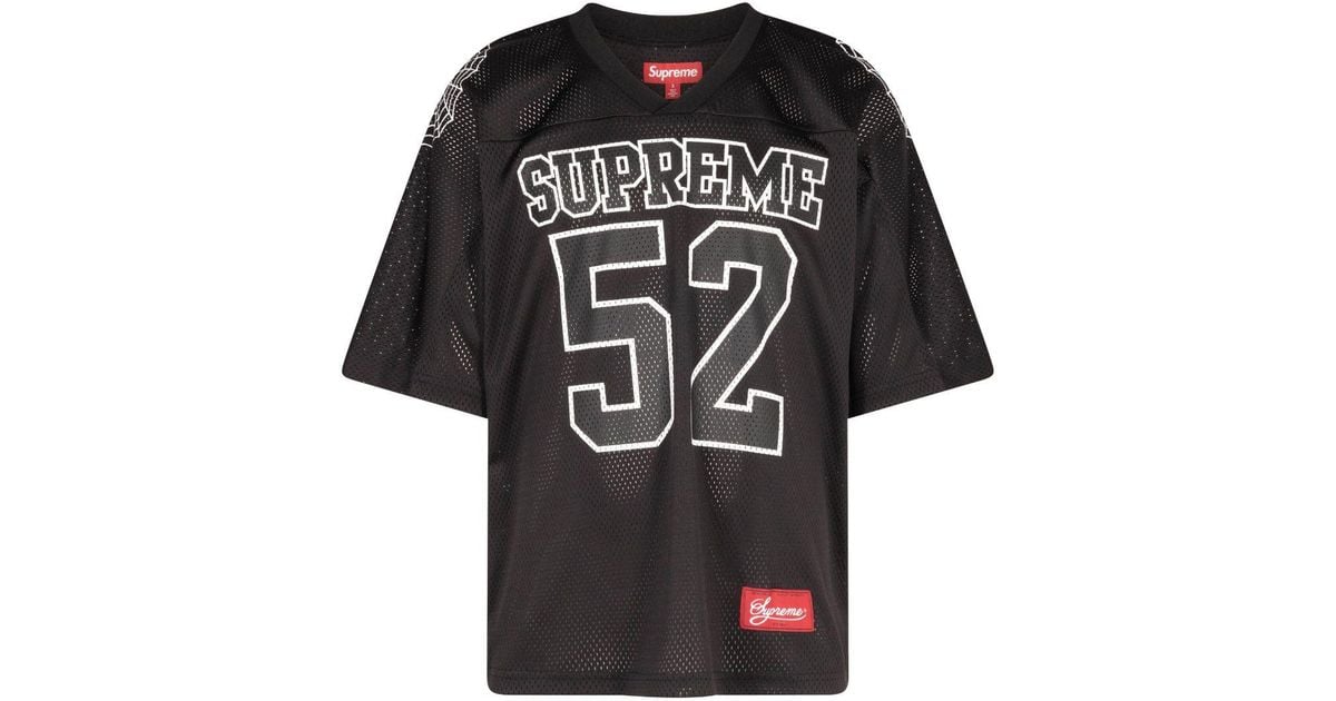 Supreme Spiderweb Football Jersey in Black | Lyst UK