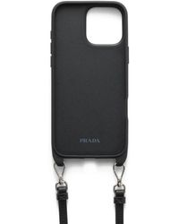 Prada Saffiano Leather Iphone 11 Pro Case in Black for Men | Lyst