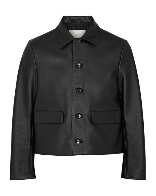 Second Layer Mad Dog Leather Jacket in Black for Men | Lyst