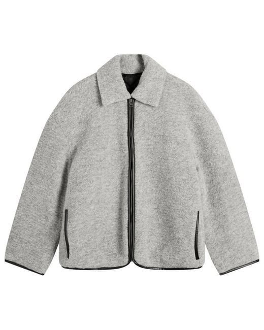 JW Anderson Contrast Trim Casual Jacket in Grey for Men | Lyst UK