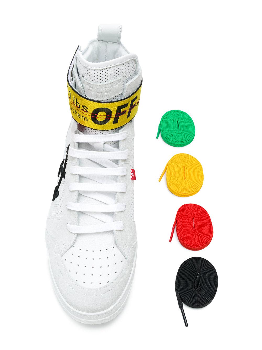 Off-White c/o Virgil Abloh Industrial Tape High Top Sneakers in