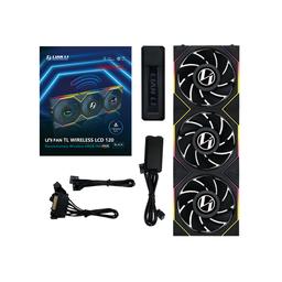 Lian Li UNI FAN TL LCD Wireless 54.3 CFM 120 mm Fans 3-Pack
