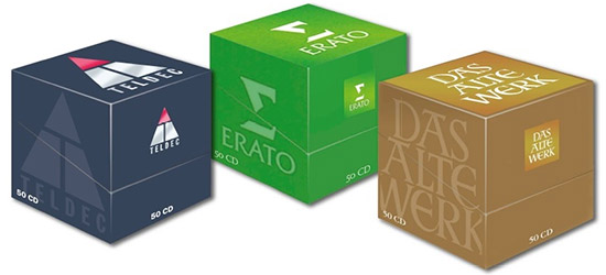 エラート」、「テルデック」、「ダス・アルテ・ヴェルク」名演集(各50