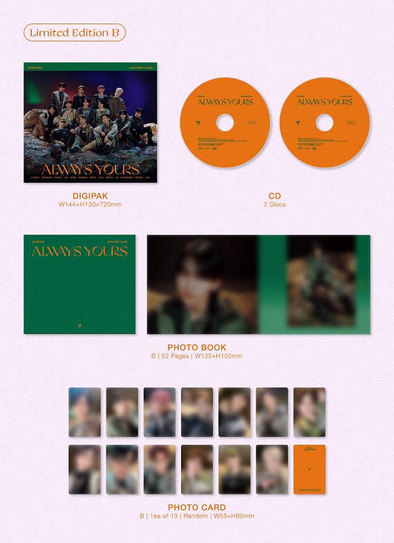 SEVENTEEN｜『SEVENTEEN JAPAN BEST ALBUM「ALWAYS YOURS」』8月23日