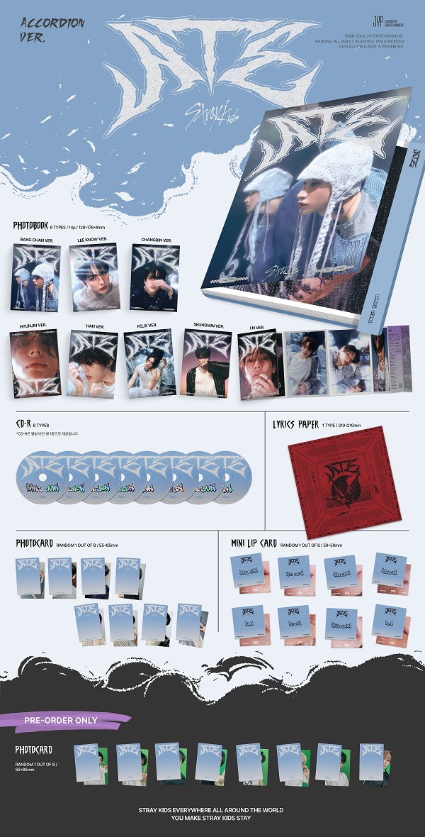 スキズSKZ TOYWORLD 封入トレカ24種+タワレコ特典トレカ8種 Stray Kids