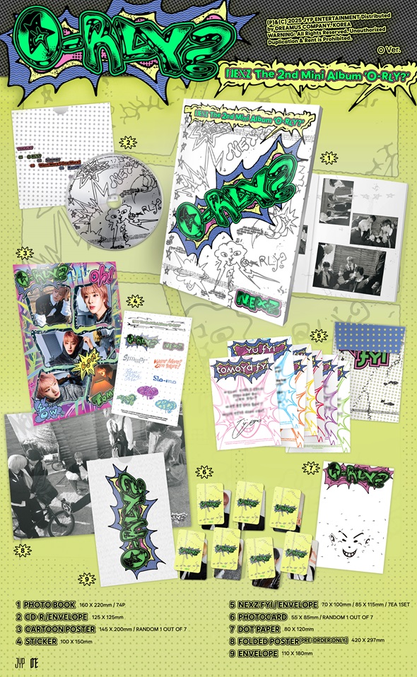 NEXZ The 2nd Mini Album『O-RLY?』日本限定特典付き商品の発売決定