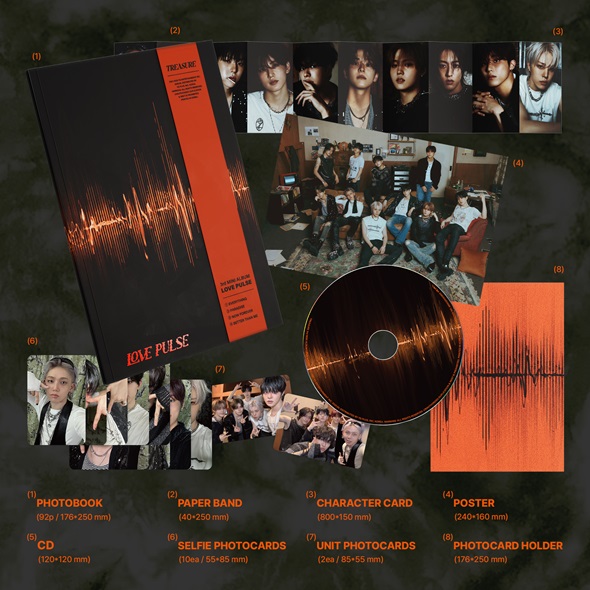 TREASURE 韓国サードミニアルバム『LOVE PULSE』限定特典付きで発売