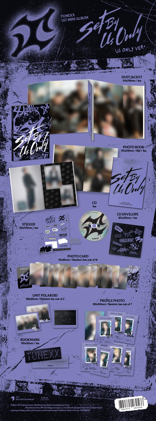 TUNEXX (チューネックス) 1ST MINI ALBUM『SET BY US ONLY』でデビュー