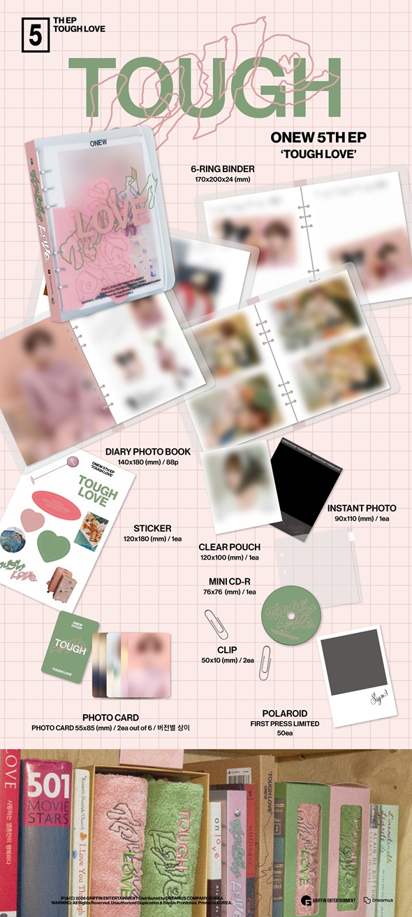 ONEW (SHINee) 韓国5枚目のミニアルバム『TOUGH LOVE』で3月リリース