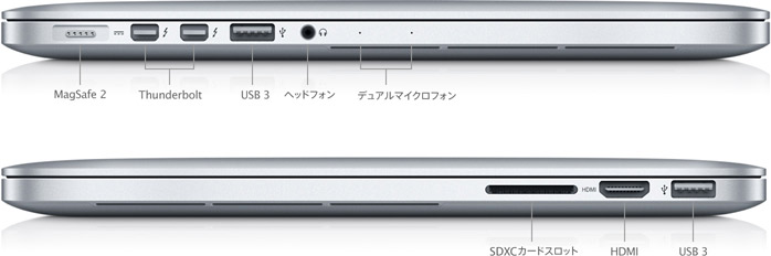 MacBook Pro (Retina, 13-inch, Early 2013) - 技術仕様 - Apple