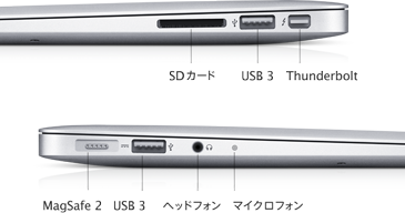 MacBook Air (13-inch, Mid 2012) - 技術仕様 - Apple サポート (日本)