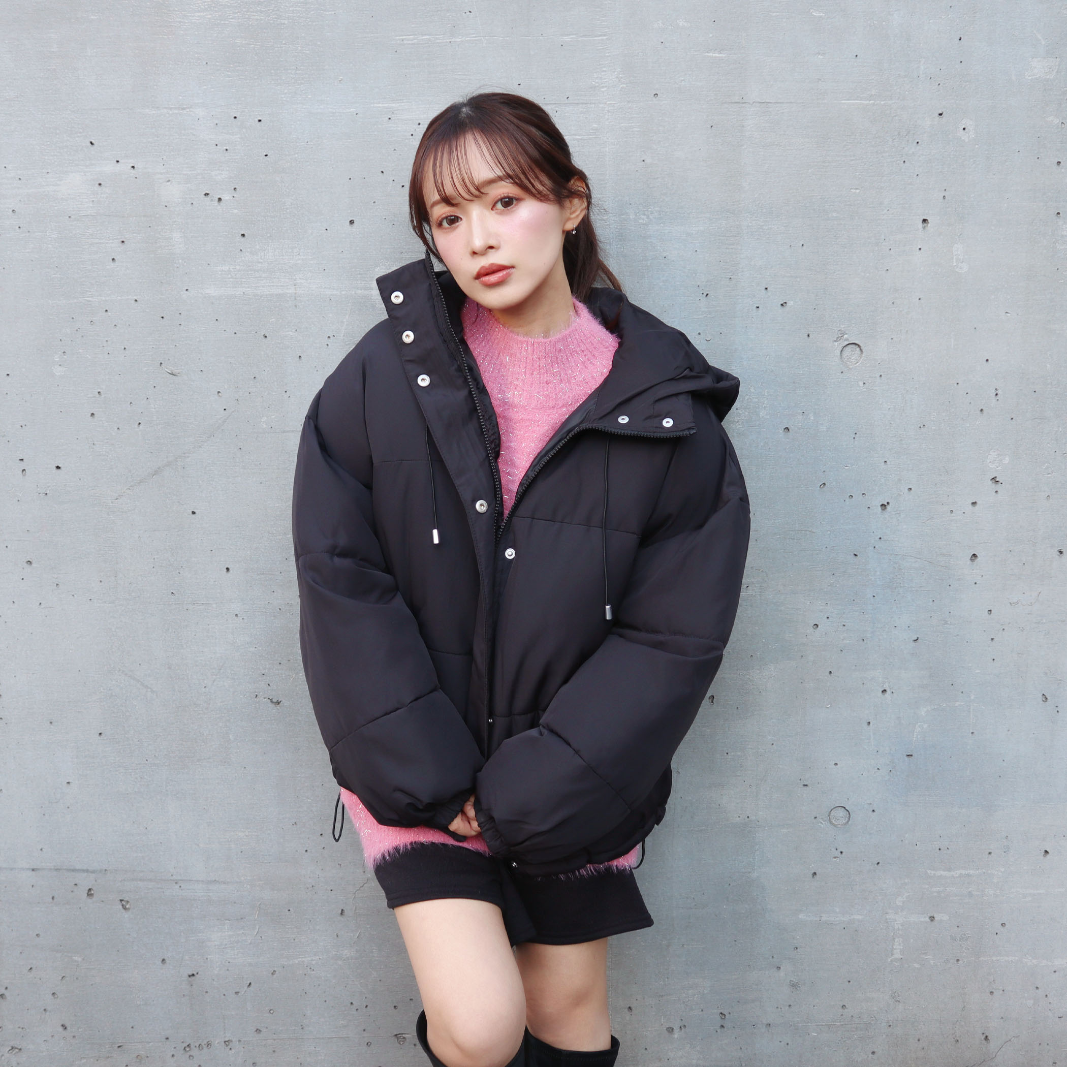 配色ファイバーダウンジャケット｜コート｜CECIL McBEE(セシルマクビー