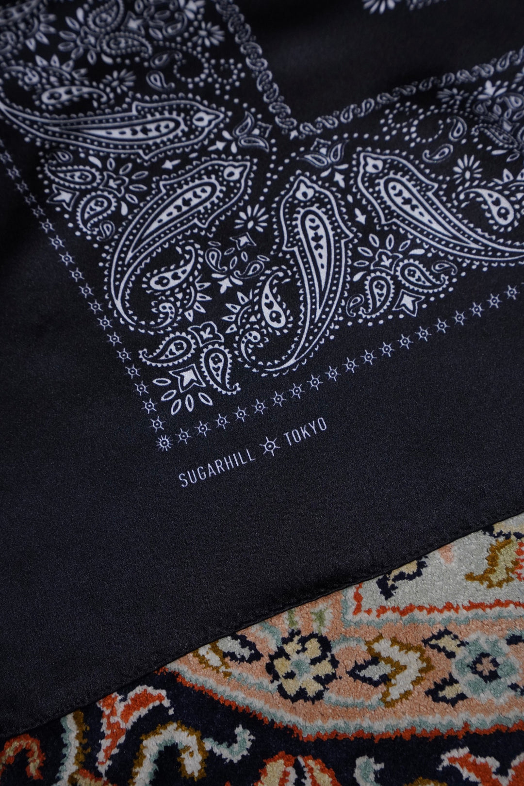 SUGARHILL(シュガーヒル)のBENDED SILK SCARF(BLACK)(スカーフ)の通販