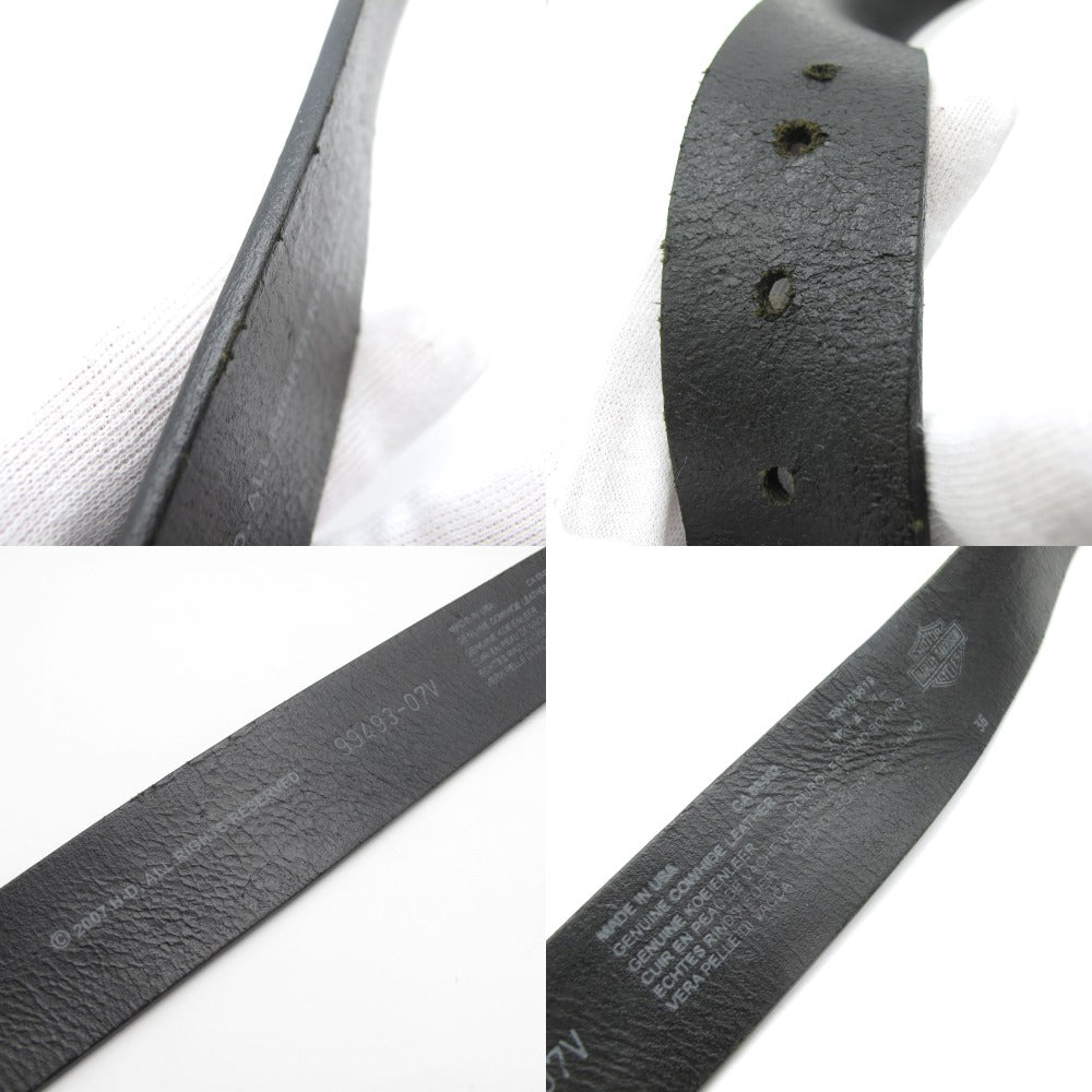 Harley Davidson ハーレーダビッドソン ロゴ型押し レザー 革 ベルト