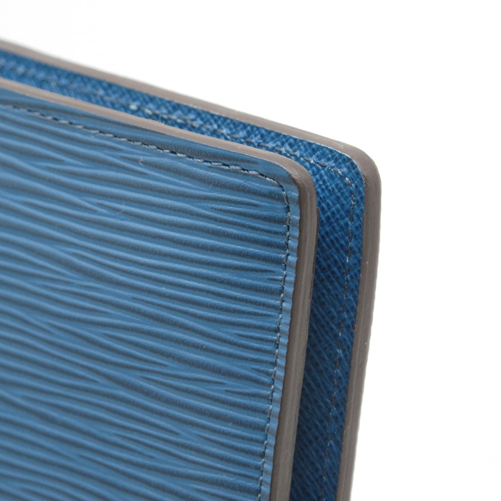 LOUIS VUITTON ルイ・ヴィトン ポルトフォイユ ブラザ エピ ブルー