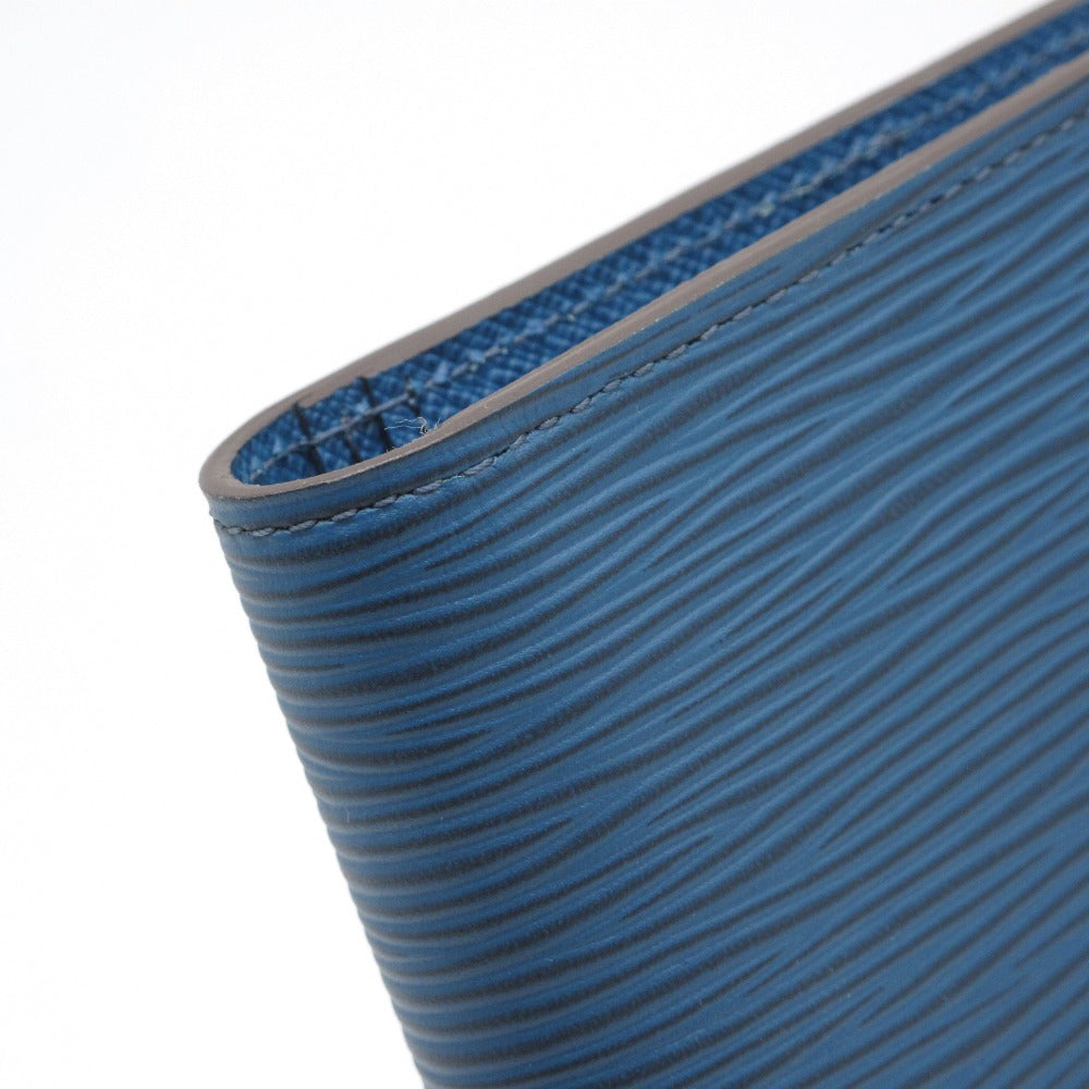 LOUIS VUITTON ルイ・ヴィトン ポルトフォイユ ブラザ エピ ブルー