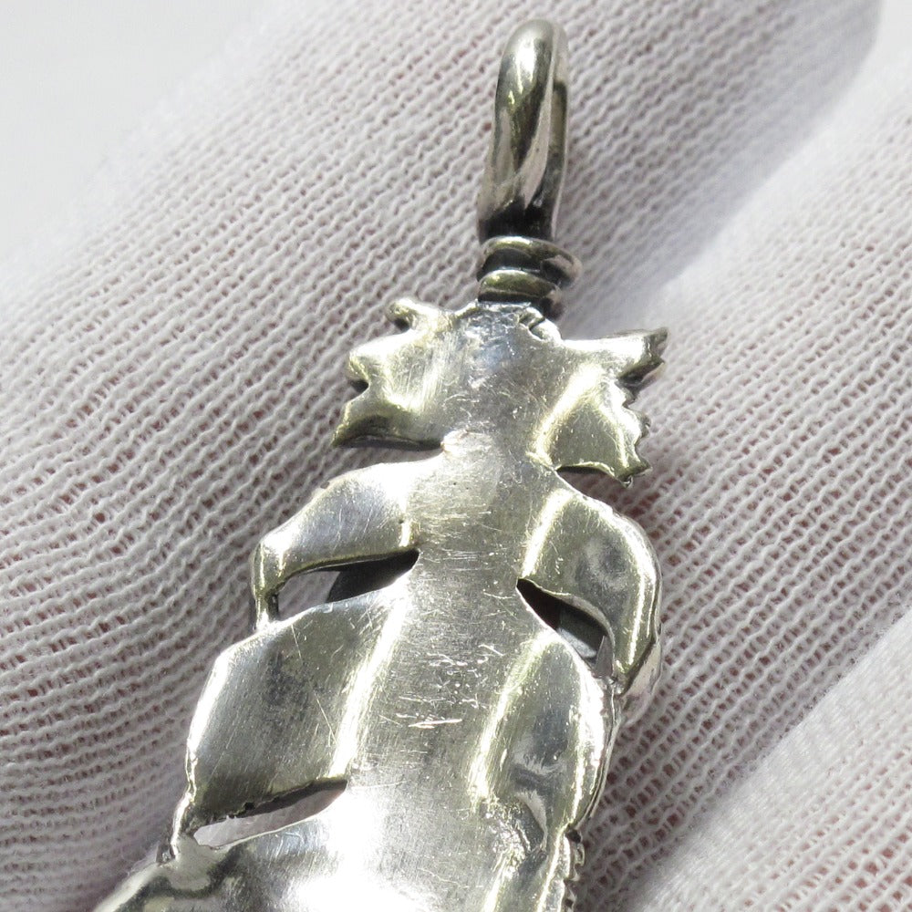 SAAD サード ペンダント トップ ネックレス チャーム フェザー Ag SV