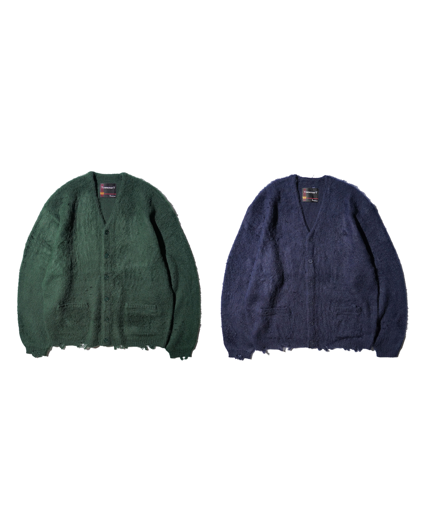 TOWNCRAFT / DAMAGED SOLID SHAGGY CARDIGAN【C.E.L.STORE Exclusive
