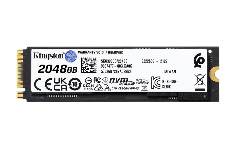 Kingston KC3000 2TB SSD M.2 PCIe 4.0 (SKC3000D/2048G)