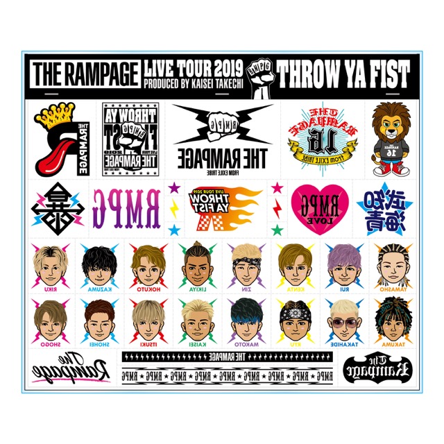 THE RAMPAGE LIVE TOUR 2019 “THROW YA FIST” TOUR GOODS | EXILE
