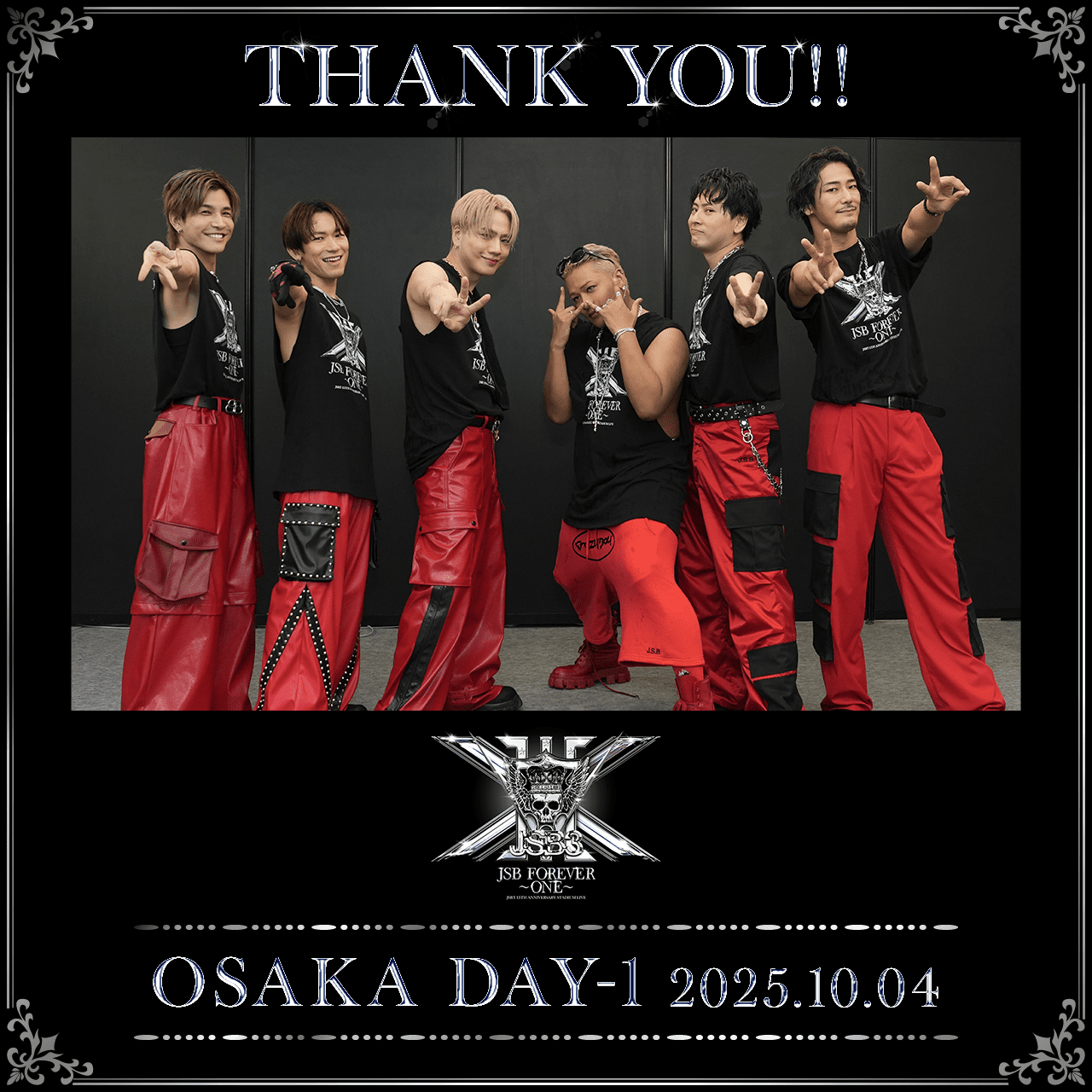 三代目 J SOUL BROTHERS 15TH ANNIVERSARY STADIUM LIVE ”JSB FOREVER