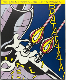 ロイ・リキテンシュタイン Roy Lichtenstein ASI OPENED FIRE POSTER