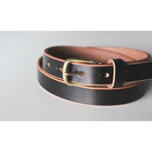 minca】細幅20mmベルト/32インチ 栃木レザーの希少な「ハーネスレザー