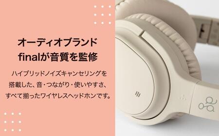 ワイヤレスヘッドホン ag WHP01K ノイズキャンセリング マイク付き