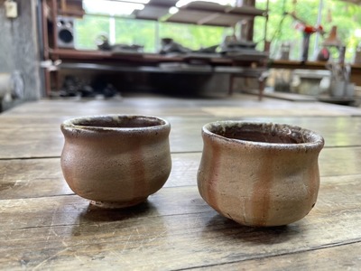 三国窯 備前焼 酒器セット （徳利1個 ぐい呑み2個） | 岡山県新見市