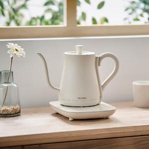 電気ケトル 0.6L アイリスオーヤマ IKE-C601T-CWホワイト【ドリップ