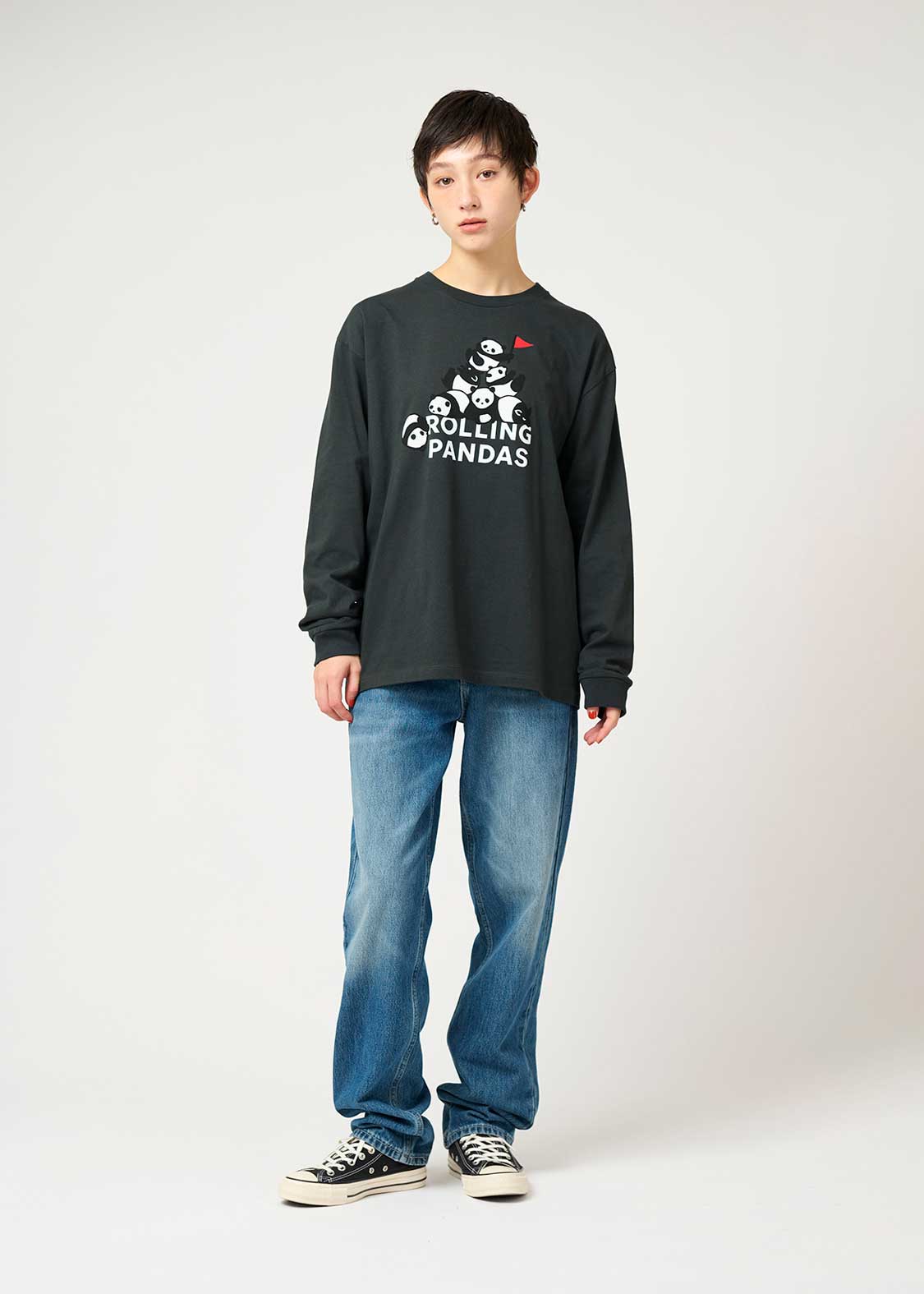 ローリングパンダズ シンボリック｜長袖Tシャツ｜ユニセックス