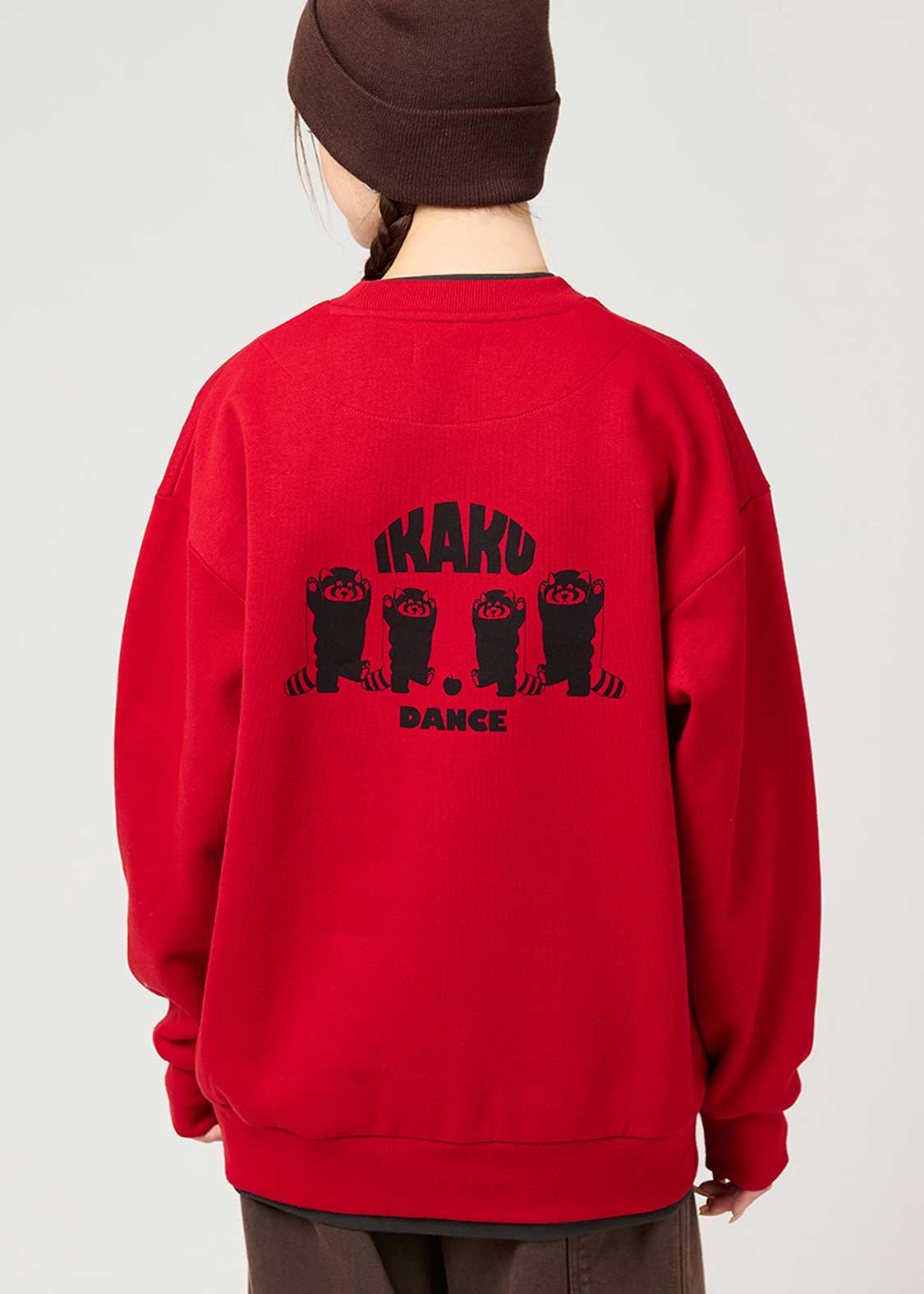 イカクダンス｜裏起毛レイヤードビッグスウェット｜ユニセックス
