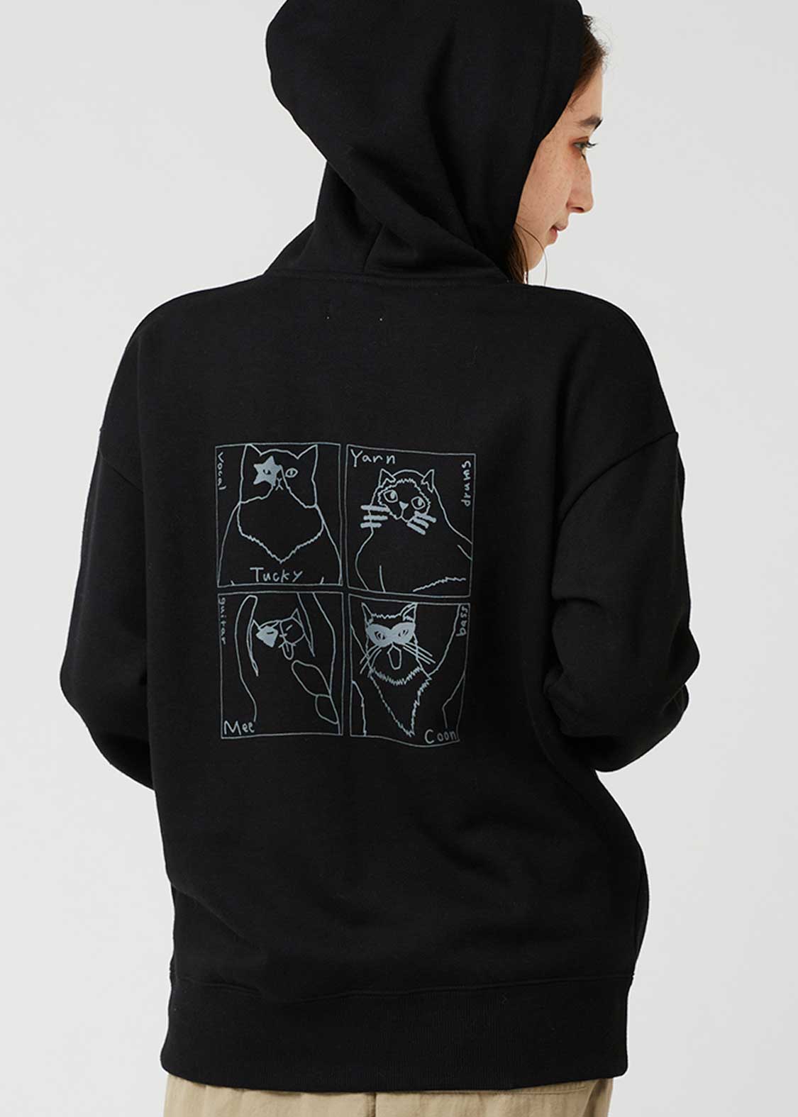 ザ フォーキャッツ メンバーズ｜裏起毛ビッグシルエットパーカー｜ユニ