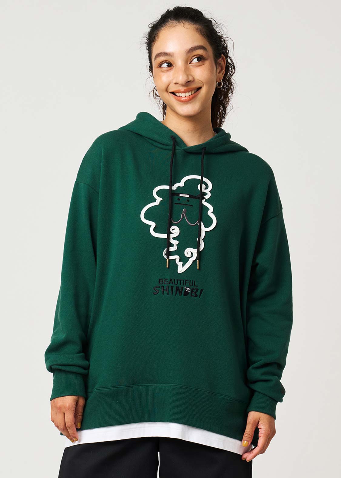 ビューティフルシャドーシノビ｜レイヤードビッグパーカー｜ユニ