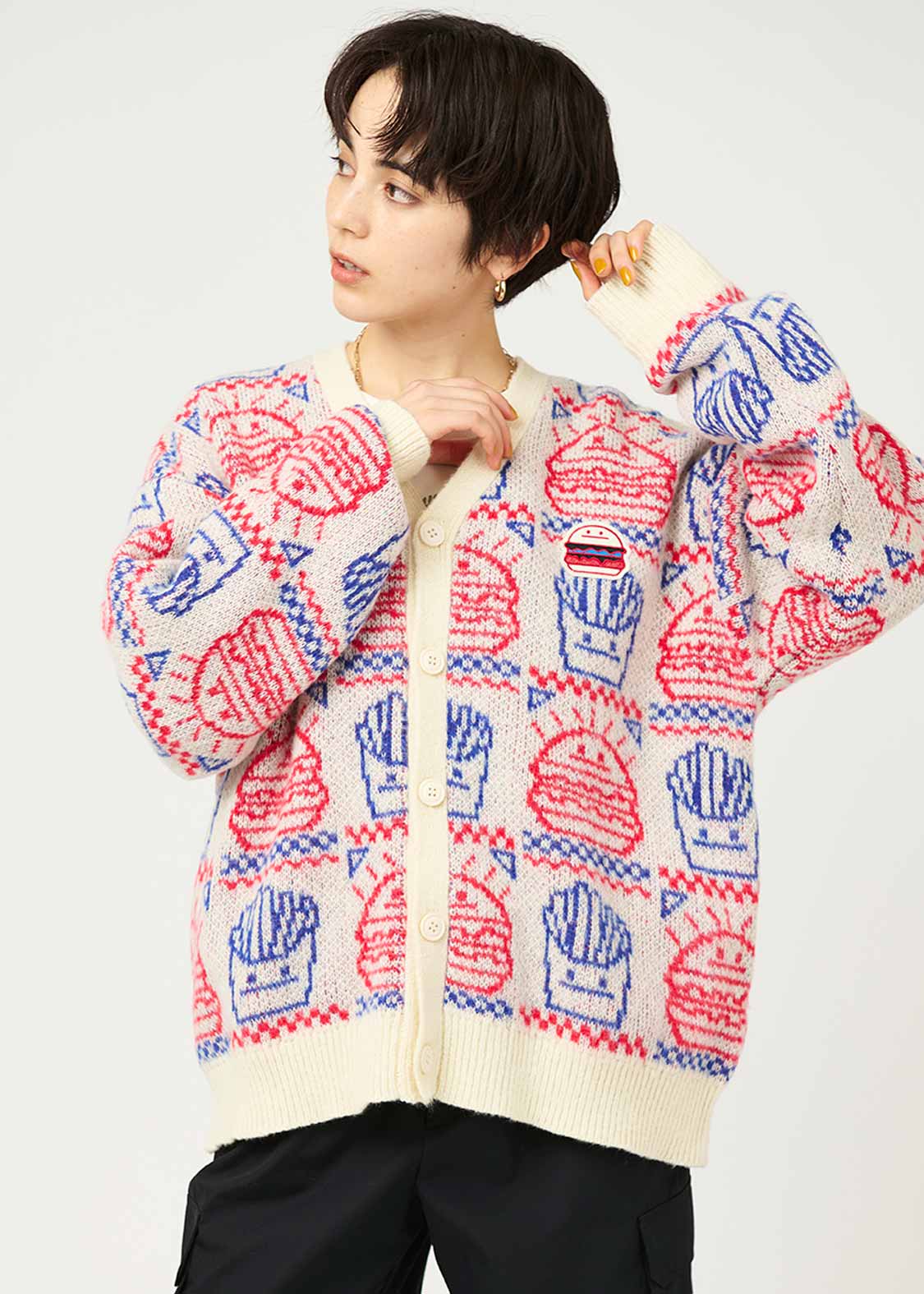 ビューティフルシャドーバーガー｜ウォッシャブルジャカードシャギー