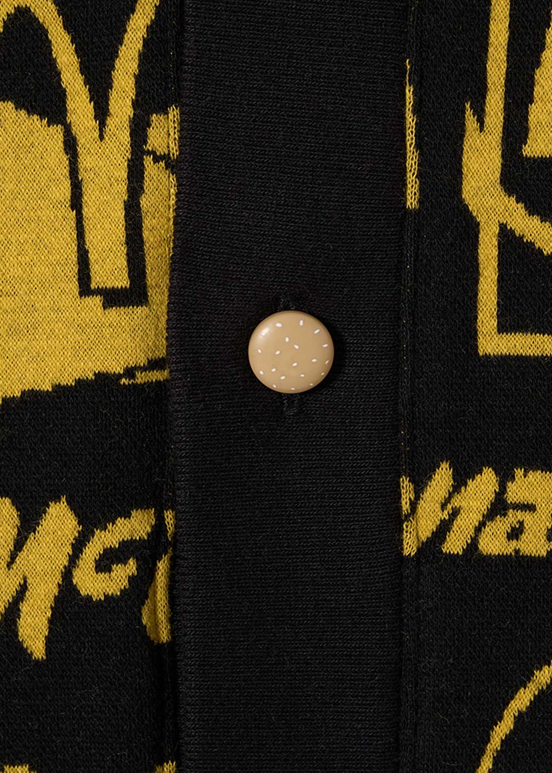 マクドナルドの思い出｜ジャカードVネックカーディガン｜ユニセックス