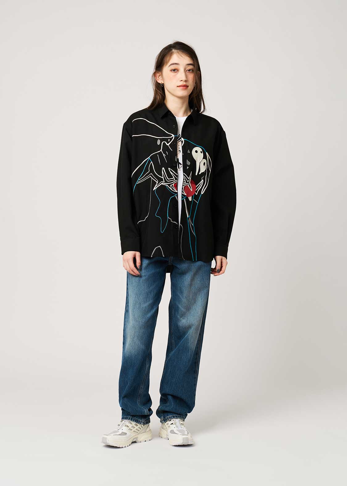 使徒、襲来」｜ルーズシャツ｜ユニセックス｜グラニフ(graniph)公式