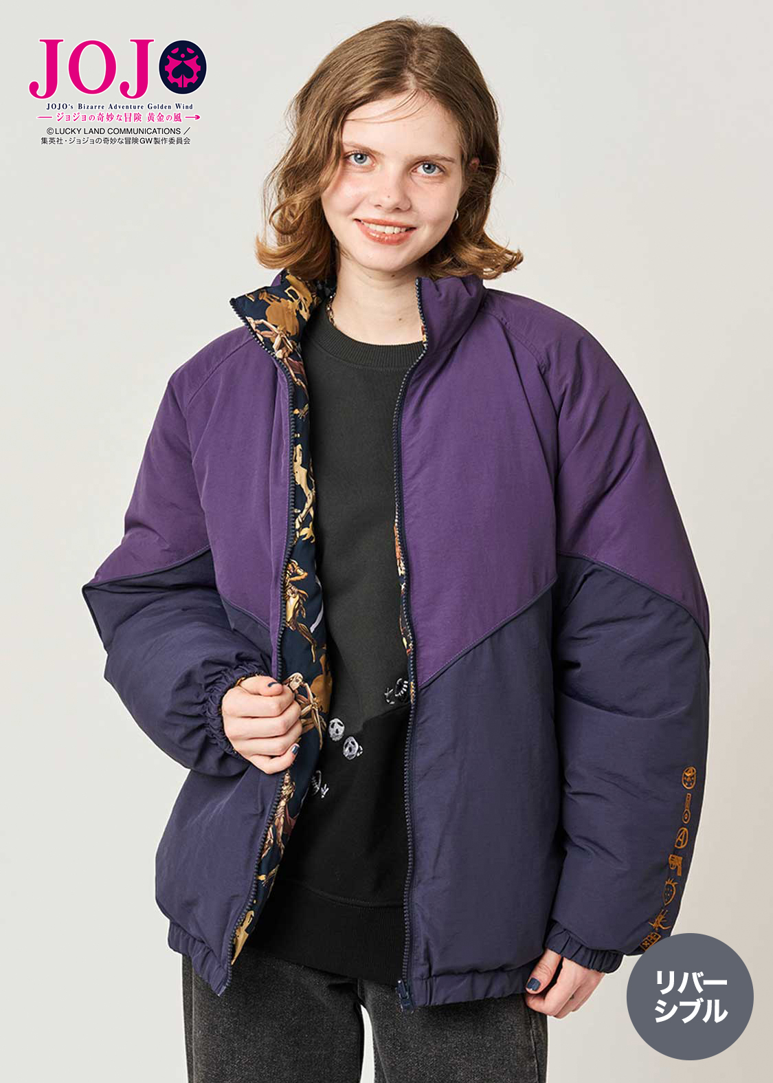 黄金の風 モチーフ｜リバーシブルブルゾン｜ユニセックス｜グラニフ