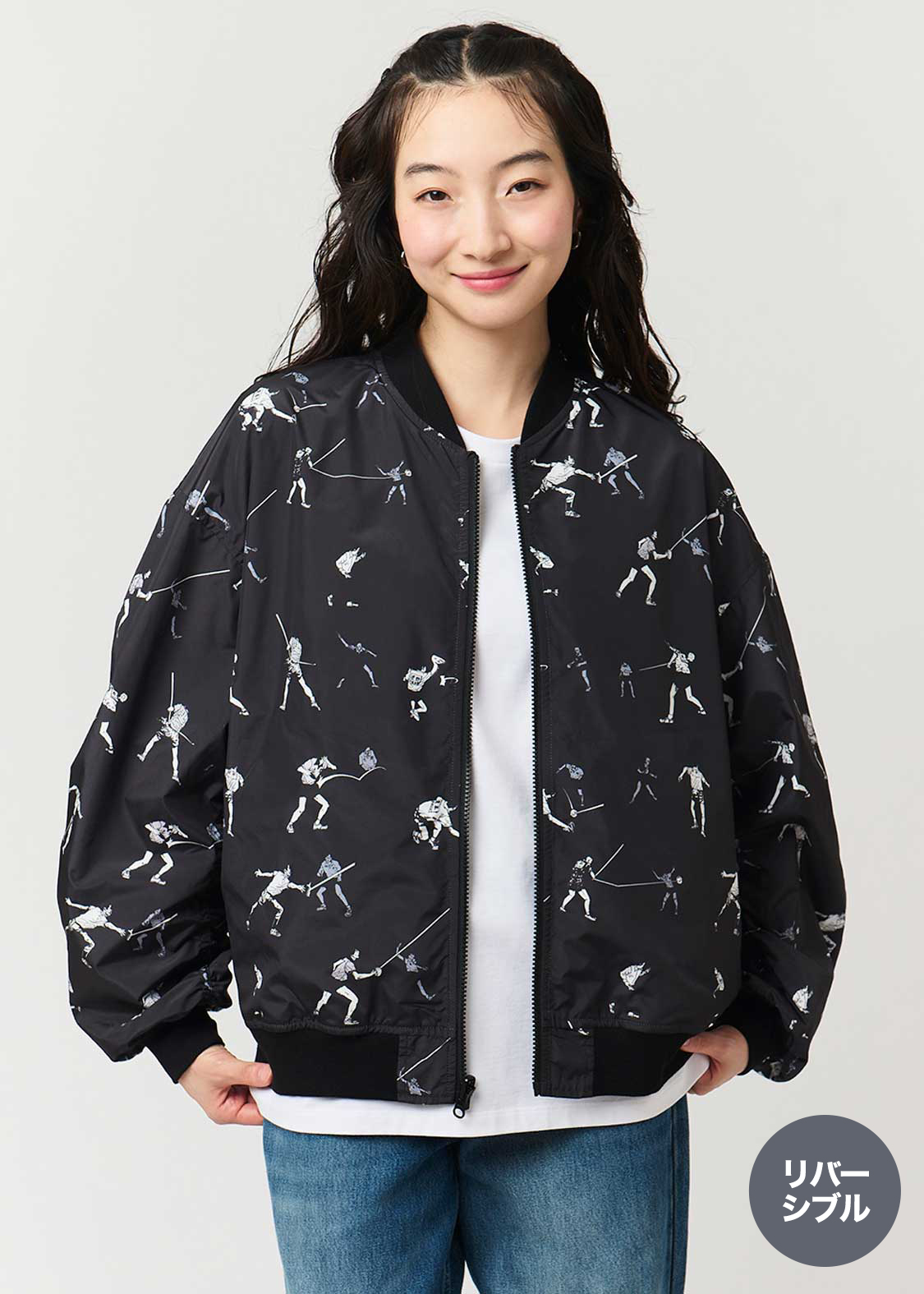 星と月と｜リバーシブルブルゾン｜ユニセックス｜グラニフ(graniph