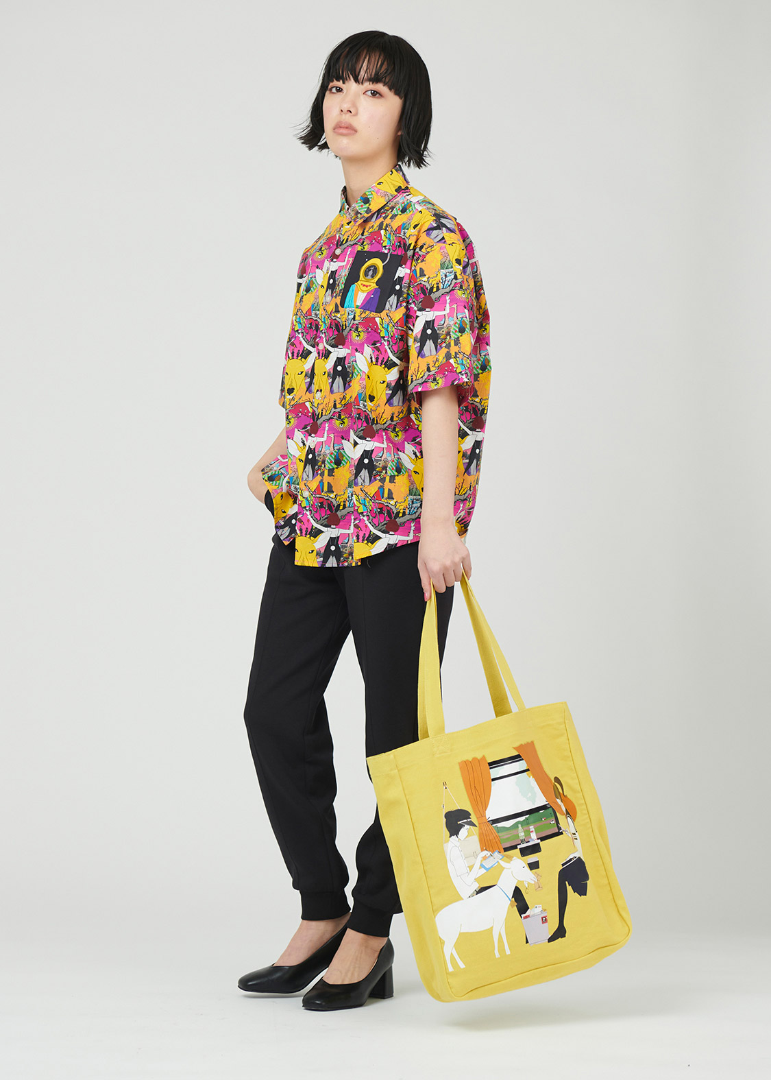 ヤギ｜スクエアトートバッグ｜ユニセックス｜グラニフ(graniph)公式