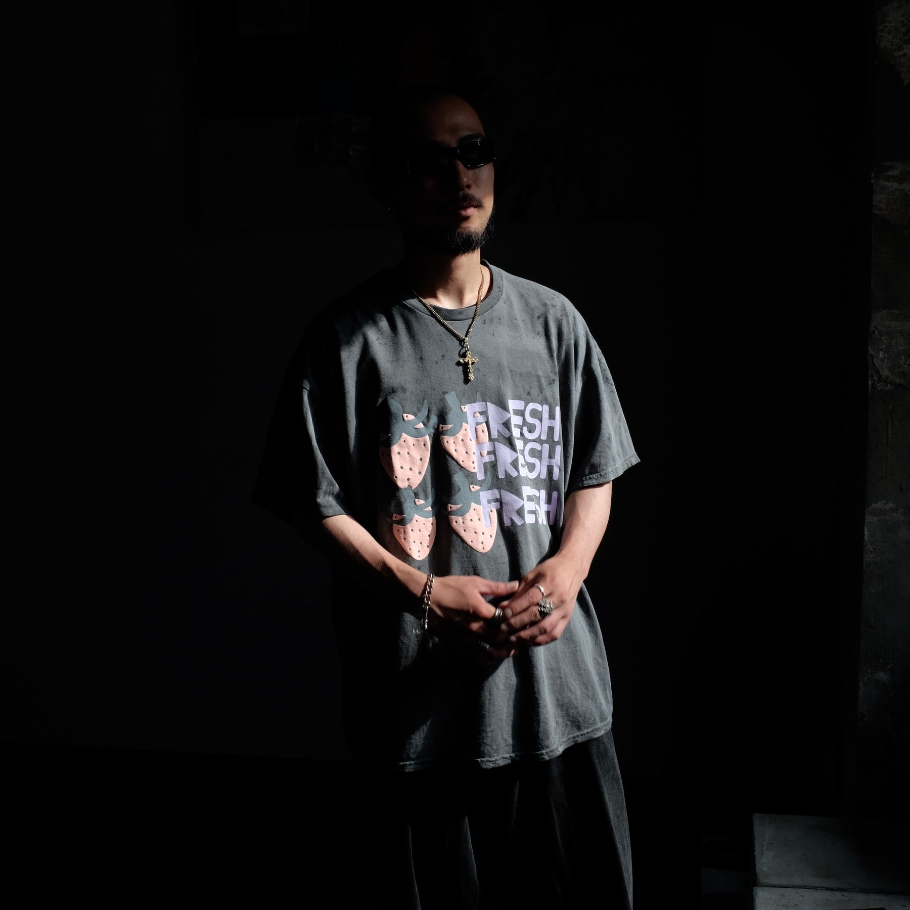 Last One WESTFALL / FRESH MULTI BERRY T-SHIRT SS CHARCOAL