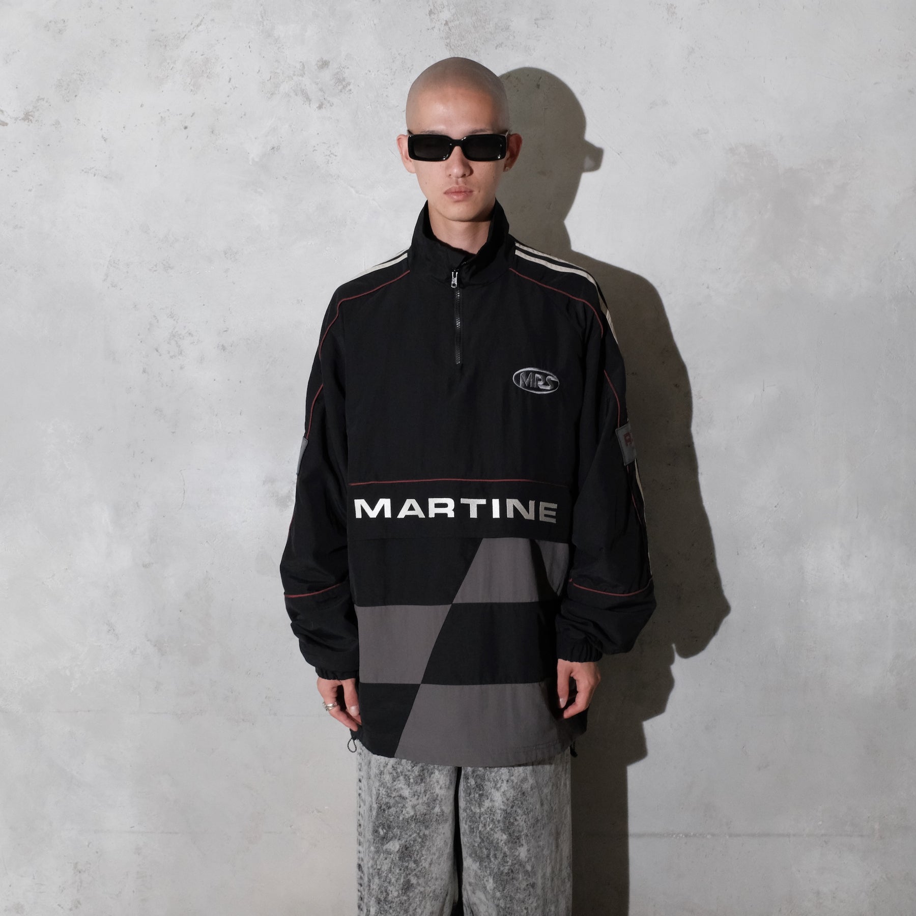 Martine Rose / HOCKEY PULLOVER BLACK-GREY