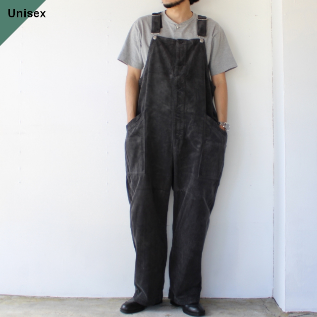 コーデュロイオーバーオール Corduroy Overalls （BLACK） - C.COUNTLY