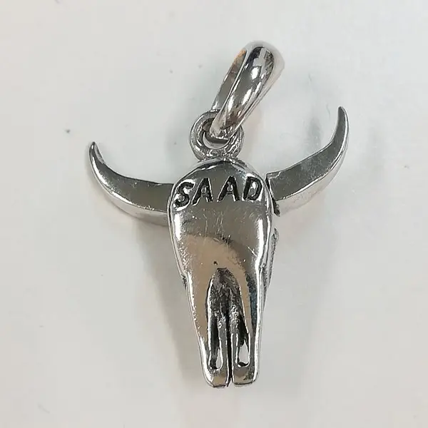 SAAD サード バッファロースカル ペンダントトップ小 シルバー 925 P