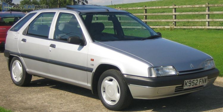 Citroën ZX 1.6i Avantage specs (1992-1994): performance