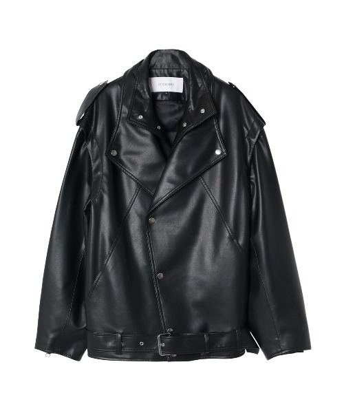 LE CIEL BLEU（ルシェルブルー）の「フェイクレザーバイカージャケット