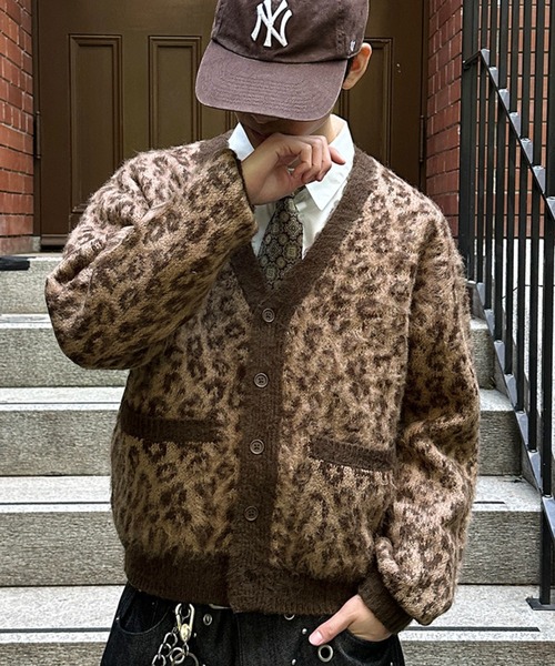 LEOPARD SHAGGY CARDIGAN／レオパードシャギーカーディガン